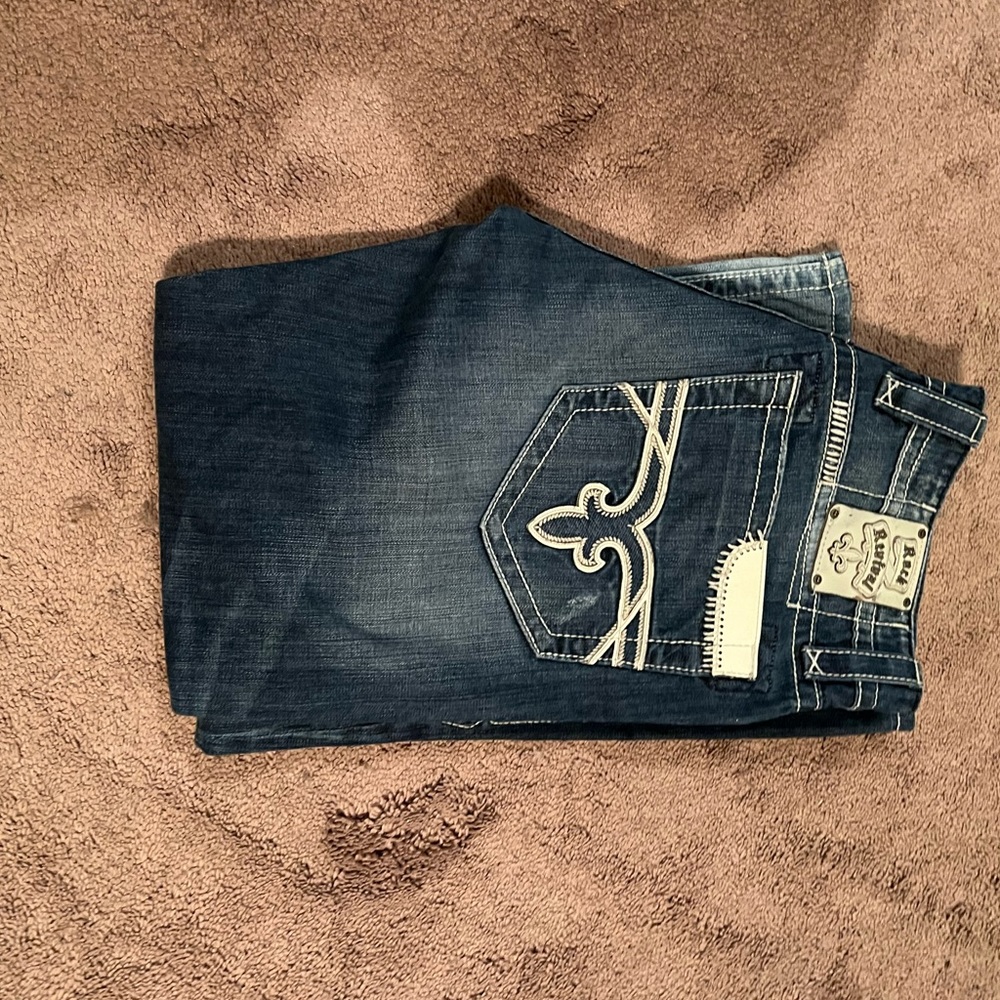 Mens rock revival jeans